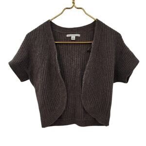 Banana Republic Wool Angora Rabbit Hair Blend Crop Shrug Shortsleeve Small